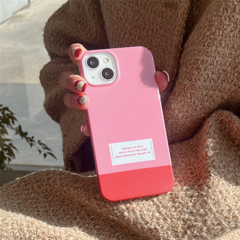 バイカラーフレンチiPhoneケース