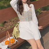 パールチェーンマーブルキャミソール