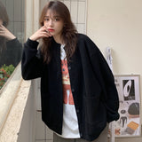 クルーネックシンプルカーディガン