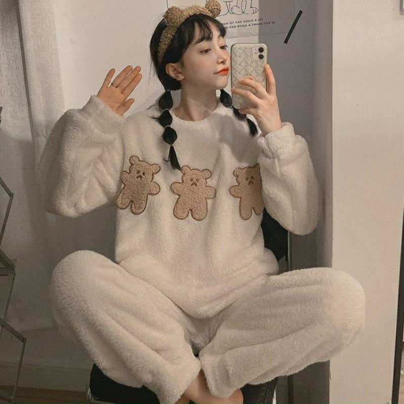 トリオベアもこもこルームウェア