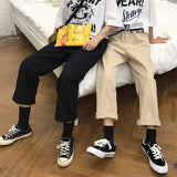 ストレートカジュアルコットンパンツ