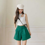 シンプルタックハーフパンツ