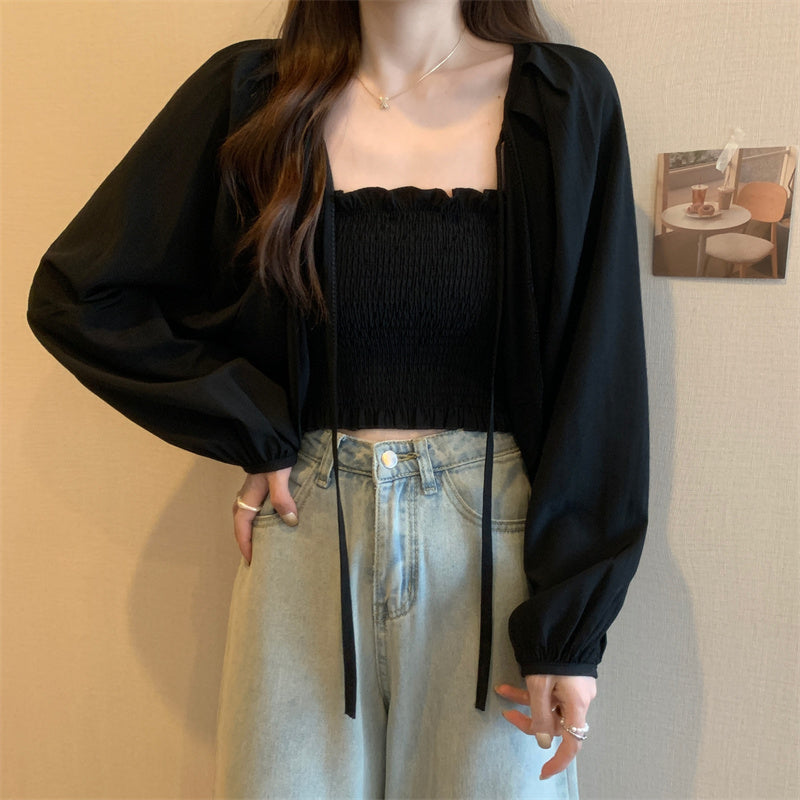 フェミニンパフボレロトップス