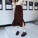 ミモレスリットマーメイドスカート