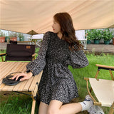 小花シフォンワンピース