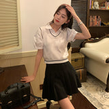 スクールニットベストトップス