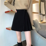サイドプリーツラップスカート
