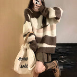 モカグラデーションニット