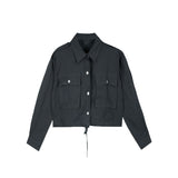 モノトーンジャケットシャツ