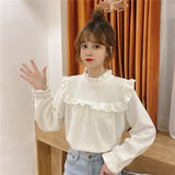 フロントフリルリブトップス