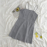 ギンガムキャミワンピース&フリルブラウスSET