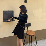 2typeリブニットワンピース