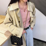 ボタンネックリブトップス