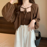 フェミニンパフボレロトップス