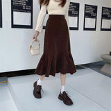 ミモレスリットマーメイドスカート