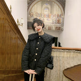 ビッグカラーキルティングジャケット