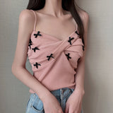 フロントツイストミニリボンキャミソール