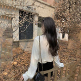 ビジューボウタイリボンブラウス