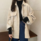 メンズライクコーデュロイシャツ