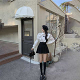 フリルショルダーブラウス&スカートSET