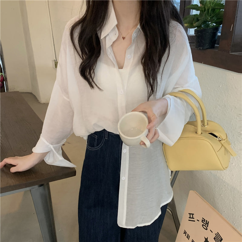 ナチュラルシアーシャツ