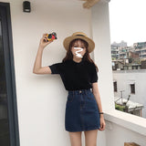 デニムタイトスカート