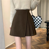 サイドプリーツラップスカート