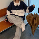 バイカラーメンズライクスウェット