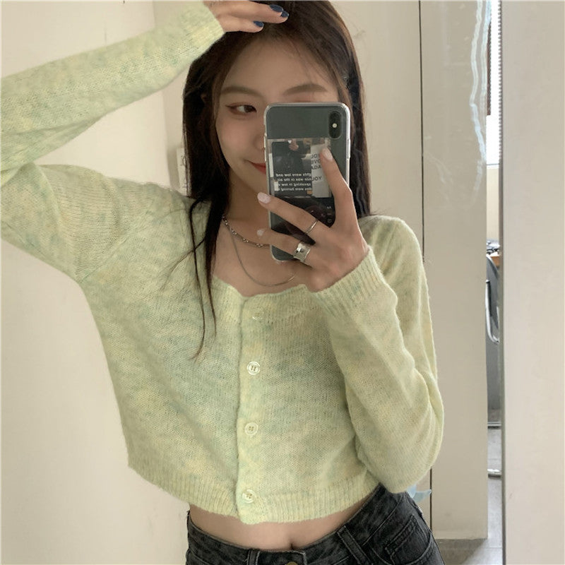 カモフラショートカーディガン