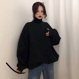 レイヤードタートルネックスウェット