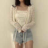 アシンメトリーキャミソール&カーディガンSET