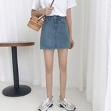 デニムタイトスカート