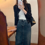 プチフラワースクエアネックカーディガン