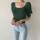 バックリボンサマーニット