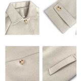 ステンカラーボタンコート