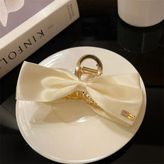 エレガントリボンヘアクリップ