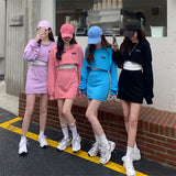 クロップドプルオーバー&タイトスカートSET