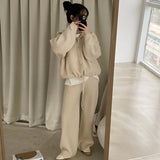 リラックスボタンパーカー&パンツSET