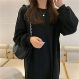 カジュアルルーズミモレワンピース