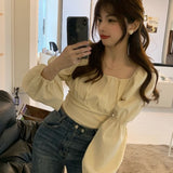 ギャザーパフブラウス