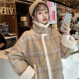 モカチェックフライトジャケット