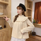 フロントフリルリブトップス