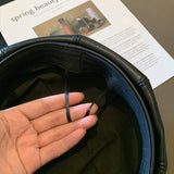 ラウンドレザーキャスケット