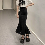 スリムラインスリットマーメイドスカート