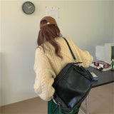 ラウンドケーブルカラーニット