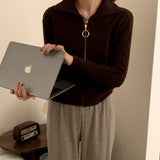 ケーブルジップパーカー