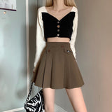 デザインウエストミニスカート