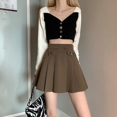 デザインウエストミニスカート