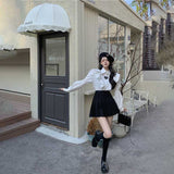 フリルショルダーブラウス&スカートSET