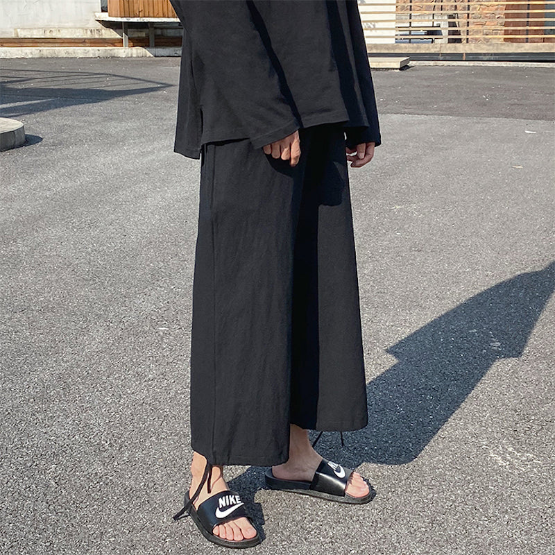 ワイドリネンパンツ
